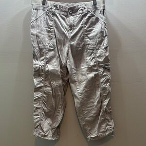 Style & Co. Women's Gray Cargo Capris